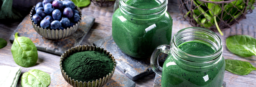 Green smoothies à la spiruline